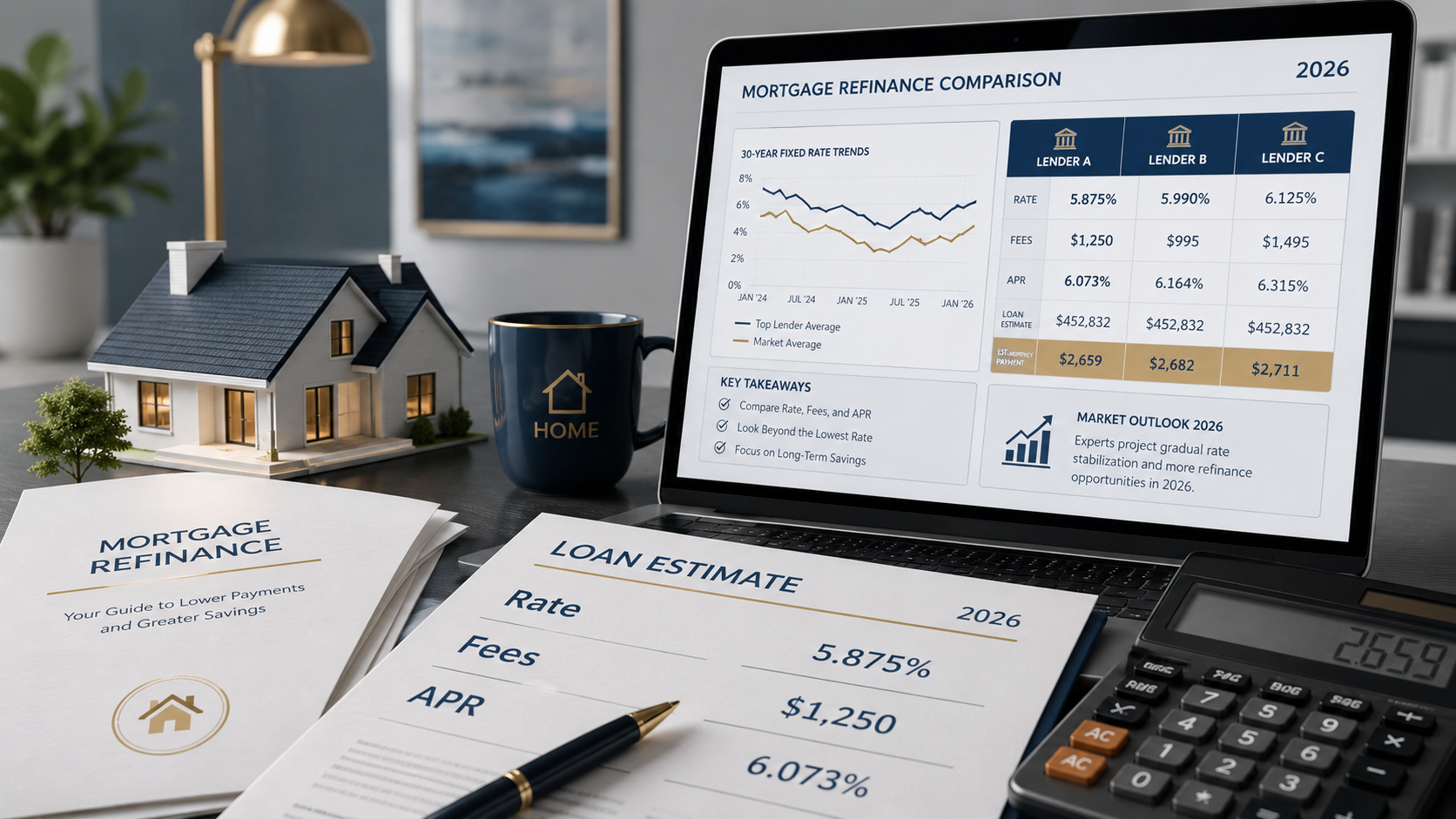 Best Mortgage Refinance Lenders in 2026: How to Compare Rates, Fees and APR